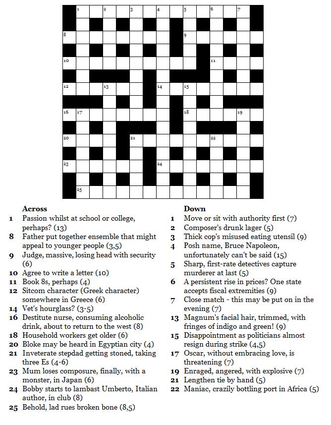 Cryptic Crossword 89 | Commoner Crosswords