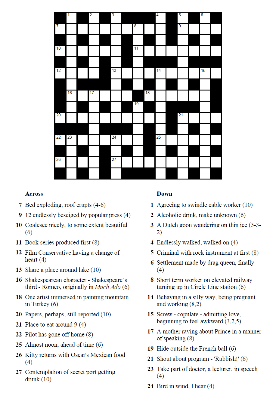 cryptic crossword 113
